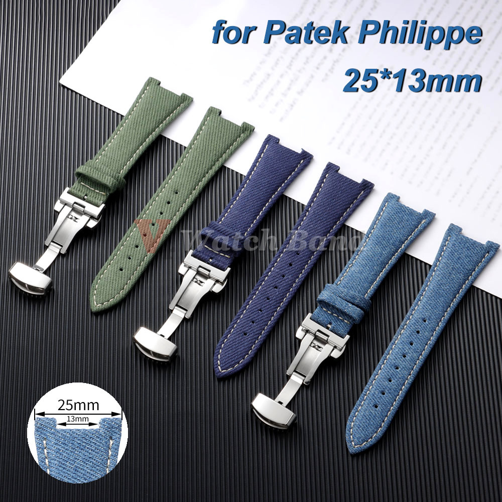 Patek Philippe Watch Nautilus - 파텍필립 노틸러스 시리즈 25*13mm 데님 나일론