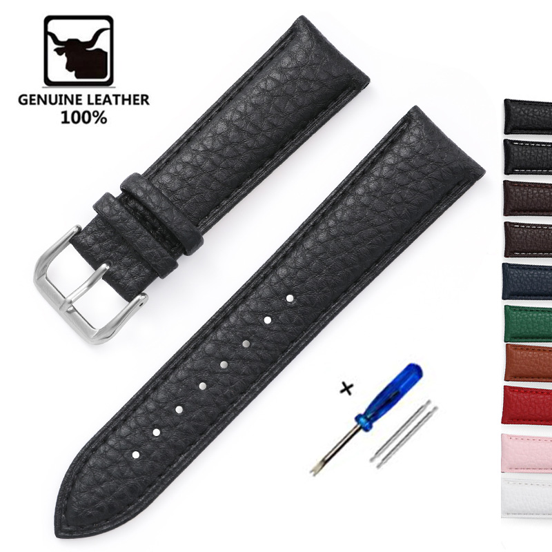 Suede Strap Watch - 리치 패턴 소프트 가죽 시계 밴드,