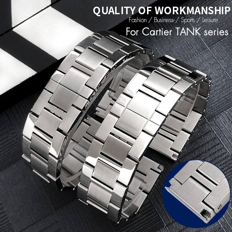 Cartier Watch Santos - 고품질 316L 스테인리스 스틸 시계 밴드,