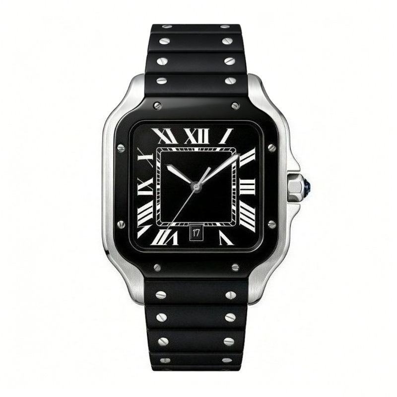 새로운 럭셔리 남성용 쿼츠 시계 클래식 레트로 스타일  - Cartier Watch Santos 리뷰 및 가격