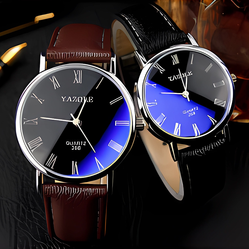 YAZOLE 남성용 미니멀리스트 쿼츠 시계 울트라 씬  - Leather Watch Band Men 리뷰 및 가격
