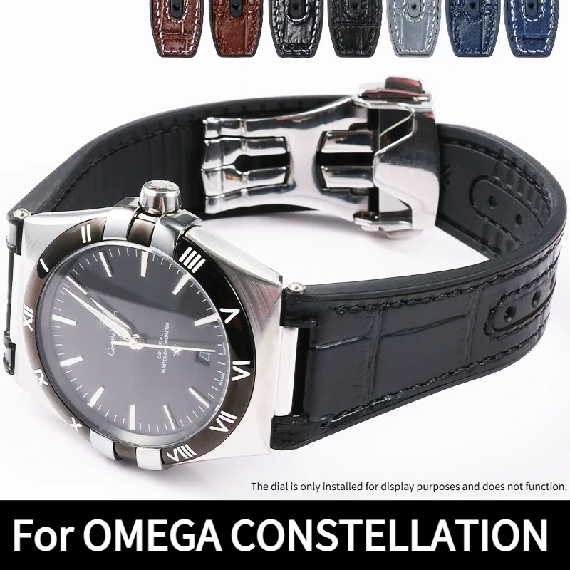 악어 무늬 정품 가죽 시계 스트랩 실리콘 남성용 오리지 - Omega Watch Constellation 리뷰 및 가격