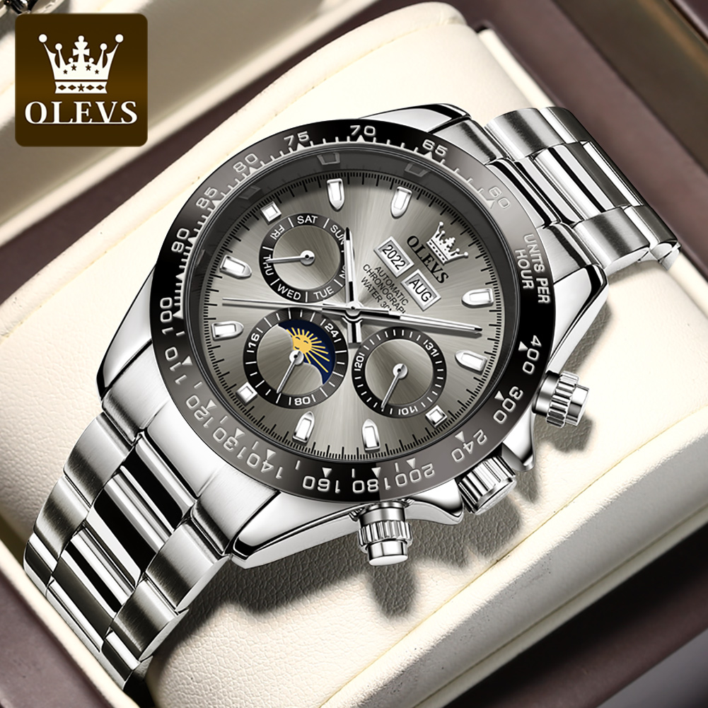 OLEVS 6654 럭셔리 남성용 시계 크로노 그래프  - Seiko Watch 5 Sports 리뷰 및 가격