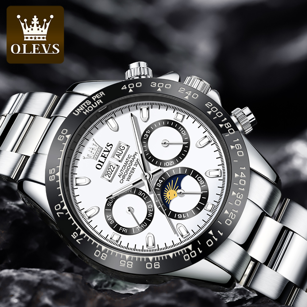 OLEVS 6654 럭셔리 남성용 시계 크로노 그래프  - Seiko Watch 5 Sports 리뷰 및 가격