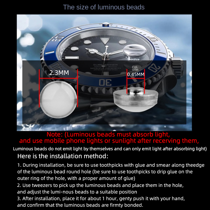 세이코 12 포인트 스케일 용 2.3x0.45mm 빛나 - Rolex Watch Submariner 리뷰 및 가격