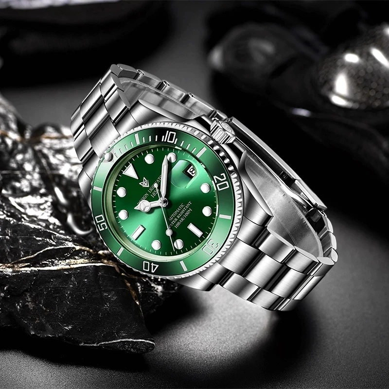 2025 LIGE 새로운 시계 남자 자동 기계식 뚜르  - Rolex Watch Submariner 리뷰 및 가격