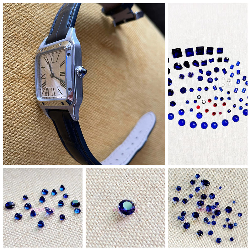 라운드 블루 사파이어가 장착된 시계 크라운, 여러 까르 - Cartier Watch Ballon Bleu 리뷰 및 가격