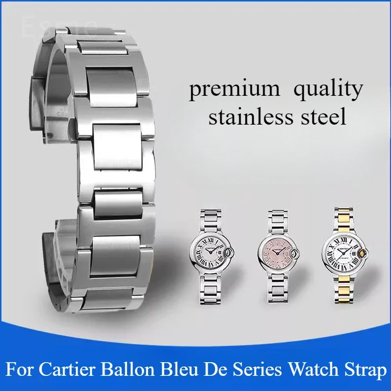 까르띠에 발롱 블루 드 시리즈용 시계줄, 솔리드 스테인 - Cartier Watch Ballon Bleu 리뷰 및 가격