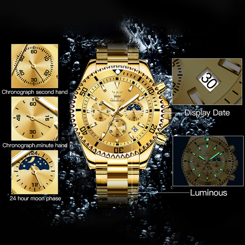 OLEVS 2870 남성용 시계, 최고급 명품 시계,  - Rolex Watch Datejust 리뷰 및 가격