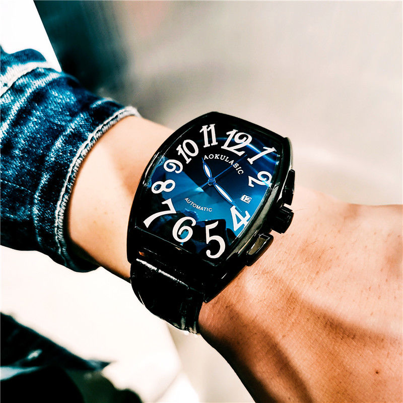 고급스러운 남성용 기계식 시계, 배럴형 스켈레톤 가죽  - Cartier Watch Santos 리뷰 및 가격