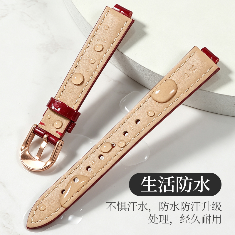 광택이 나는 곡선형 러그 천연 가죽 시계줄, 까르띠에  - Cartier Watch Ballon Bleu 리뷰 및 가격