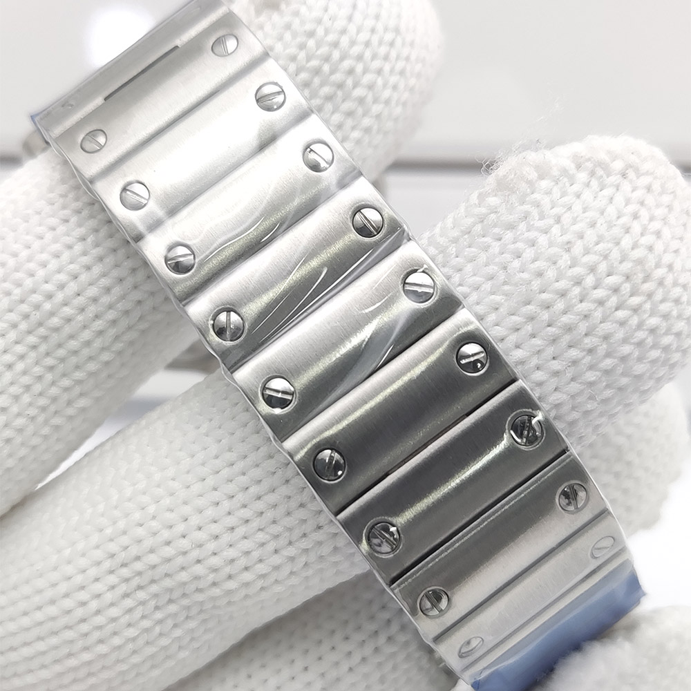남성용 시계 사각형 케이스 새로운 NH35 시계 자동  - Cartier Watch Santos 리뷰 및 가격