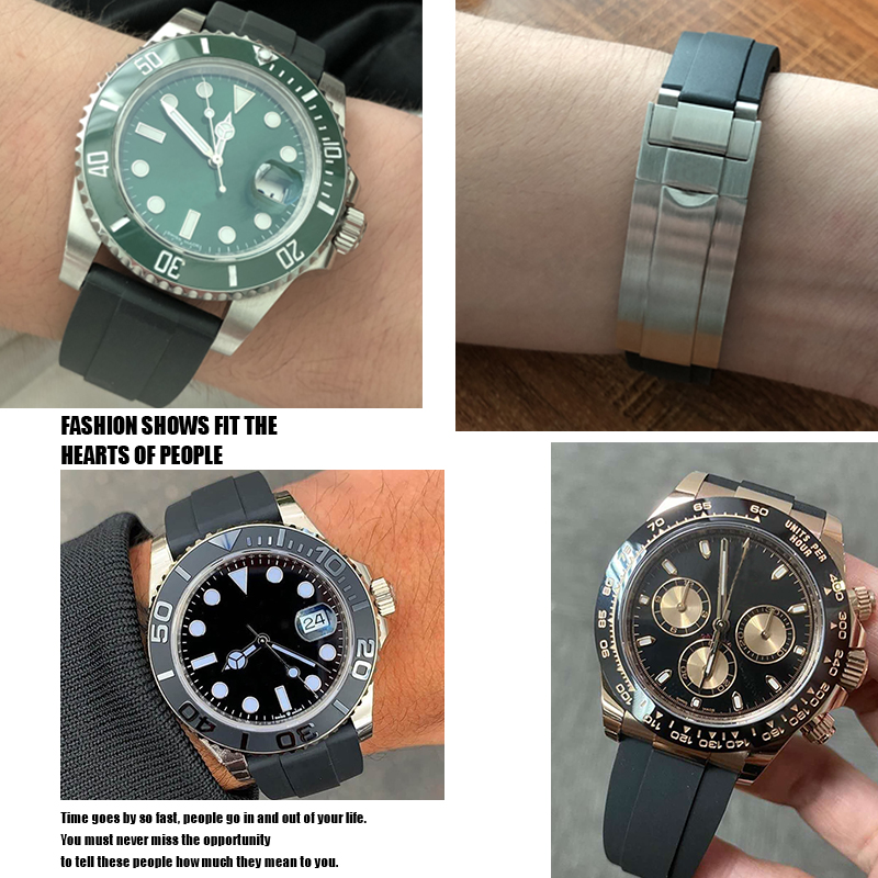고무 시계 밴드 18mm 20mm 21mm 19mm 롤 - Rolex Watch Submariner 리뷰 및 가격