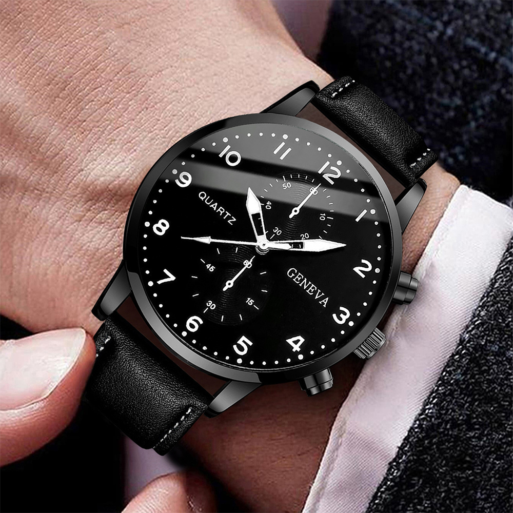 남성 비즈니스 시계 패션 로마 다이얼, 여성 가죽 밴드 - Leather Watch Band Men 리뷰 및 가격