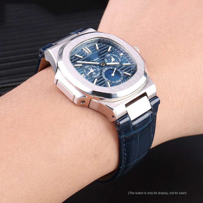 25X13mm notch Genuine Leather  - Patek Philippe Watch Nautilus 리뷰 및 가격